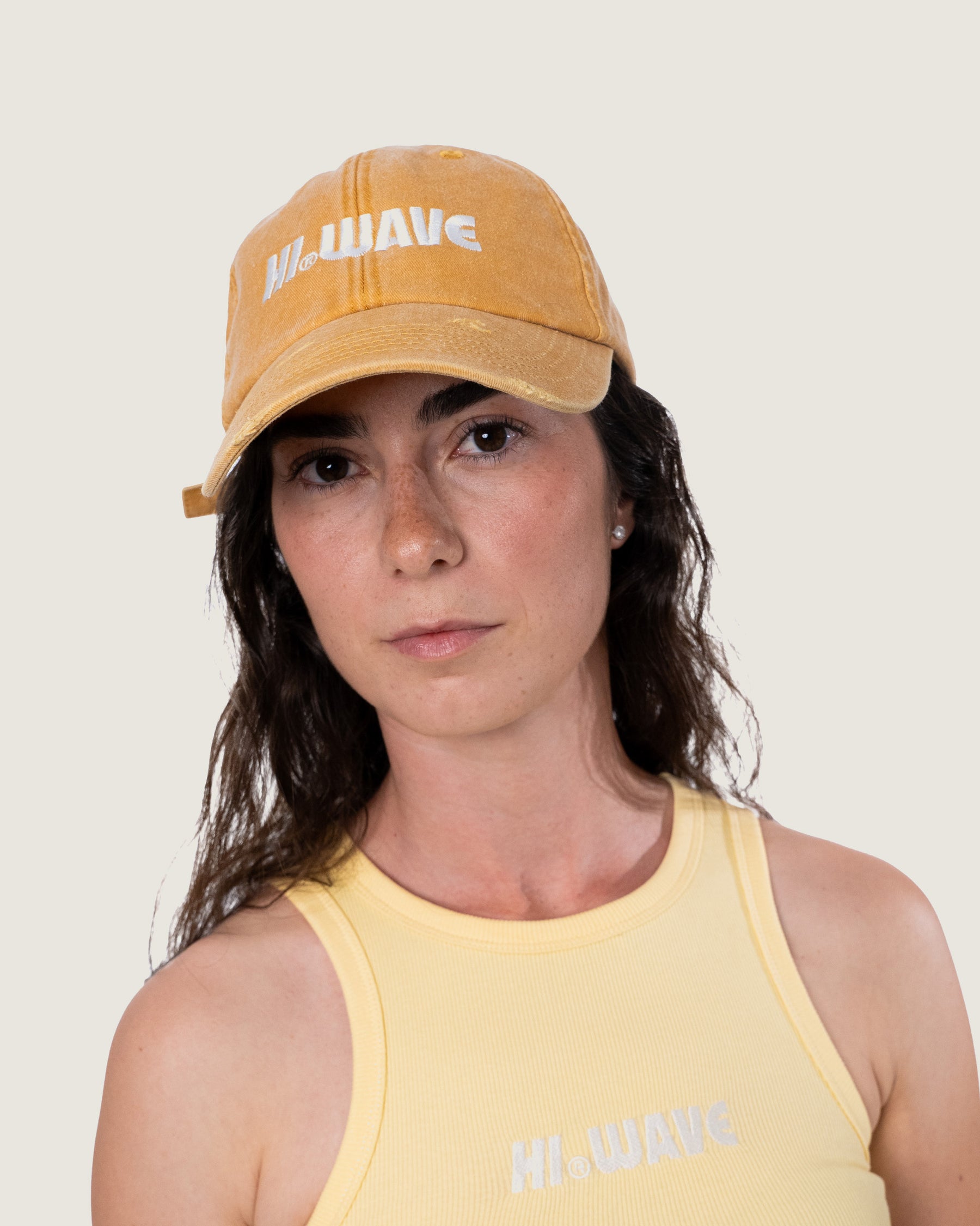 Washed Yellow Cap